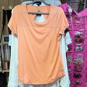 Reebok Women's Peach Short Sleeve Tee